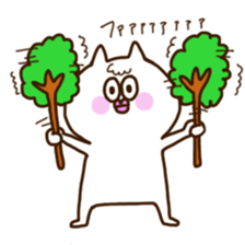 white-cat&mice sticker #11633865