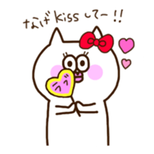 white-cat&mice sticker #11633871