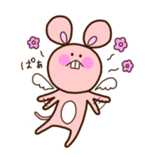 white-cat&mice sticker #11633880