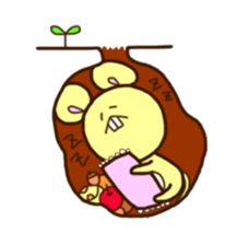 white-cat&mice sticker #11633894