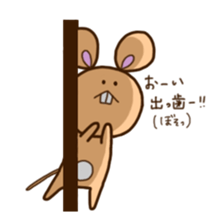 white-cat&mice sticker #11633900