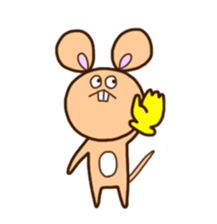 white-cat&mice sticker #11633902