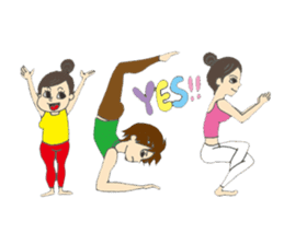 Yoga loving miracle sticker #11634545