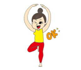 Yoga loving miracle sticker #11634546