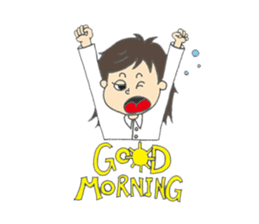 Yoga loving miracle sticker #11634551