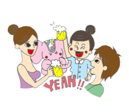 Yoga loving miracle sticker #11634553