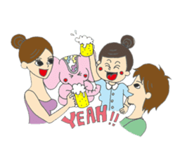 Yoga loving miracle sticker #11634553