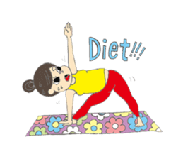 Yoga loving miracle sticker #11634554