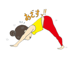 Yoga loving miracle sticker #11634558