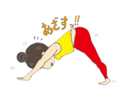Yoga loving miracle sticker #11634558