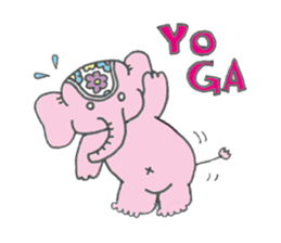 Yoga loving miracle sticker #11634565