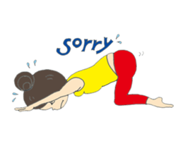 Yoga loving miracle sticker #11634571