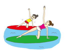 Yoga loving miracle sticker #11634575