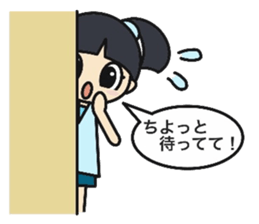 Convenient cute girls sticker #11635263