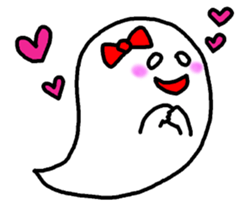 Message Balloon Ghost sticker #11635401