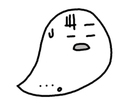 Message Balloon Ghost sticker #11635413