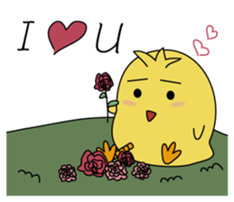 the chick is thinking more sticker #11635745