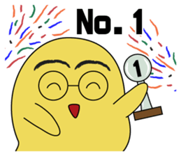 the chick is thinking more sticker #11635756