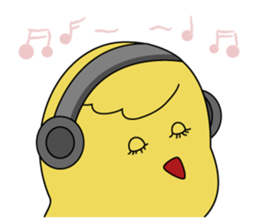 the chick is thinking more sticker #11635757