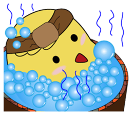 the chick is thinking more sticker #11635758