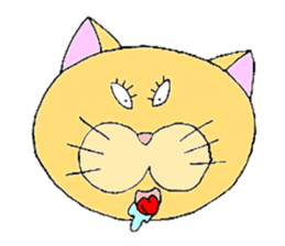 Bachiko`s feeling(japanese cat) sticker #11635831