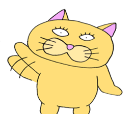 Bachiko`s feeling(japanese cat) sticker #11635850