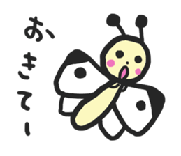 Cabbage butterfly of Mont-chan sticker #11636226