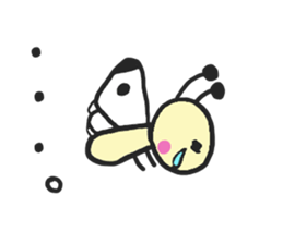 Cabbage butterfly of Mont-chan sticker #11636228