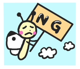 Cabbage butterfly of Mont-chan sticker #11636231