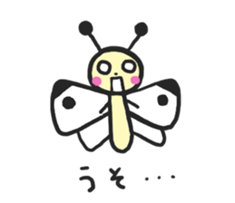 Cabbage butterfly of Mont-chan sticker #11636233