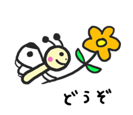 Cabbage butterfly of Mont-chan sticker #11636244