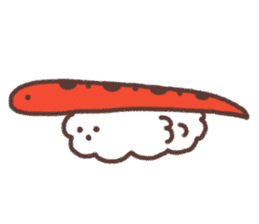 Sincere spotted garden eel. sticker #11636300