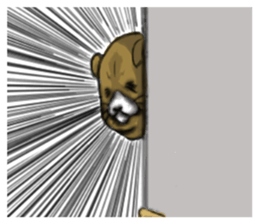 cat mask bodybuilder sticker #11636703