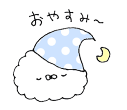 Fluffy cute rabbit sticker #11636707