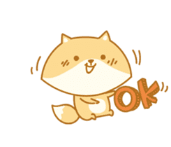 little fox cutee sticker #11637146