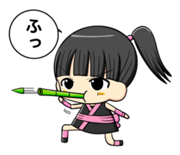 ninja girl and daily life sticker #11637190