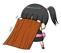 ninja girl and daily life sticker #11637192