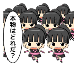 ninja girl and daily life sticker #11637196