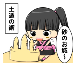 ninja girl and daily life sticker #11637199