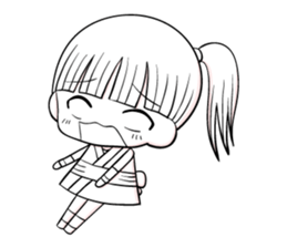 ninja girl and daily life sticker #11637214