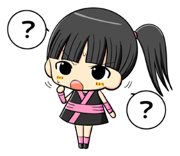 ninja girl and daily life sticker #11637219