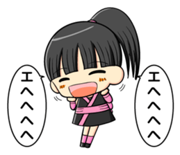 ninja girl and daily life sticker #11637220