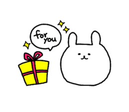 Loose cute rabbit sticker #11637309