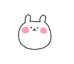 Loose cute rabbit sticker #11637316