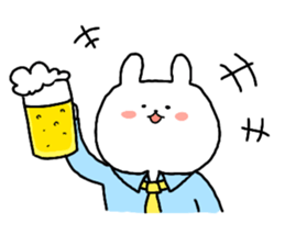 Loose cute rabbit sticker #11637317