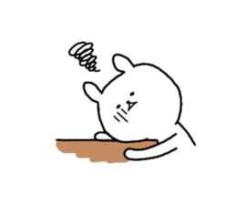 Loose cute rabbit sticker #11637324