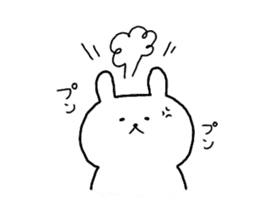 Loose cute rabbit sticker #11637325