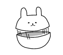 Loose cute rabbit sticker #11637332