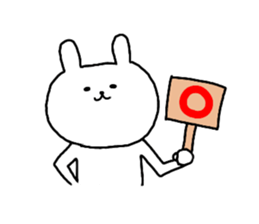 Loose cute rabbit sticker #11637336