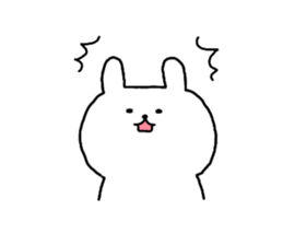 Loose cute rabbit sticker #11637339